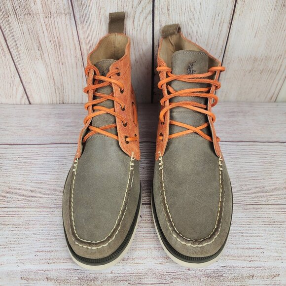 Polo Ralph Lauren Basildon Leather Ankle Shoes Men's Size 10.5 Chukka Boots - Picture 3 of 8